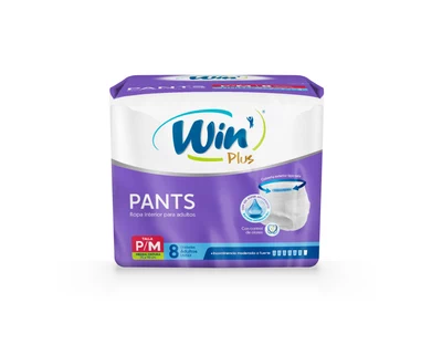 Win Plus Pants Adulto Talla M 8 Unidades