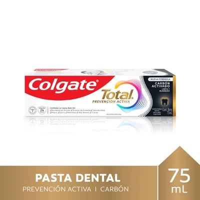 Colgate Pasta Dental Total 12 Carbón Activado 90 gr