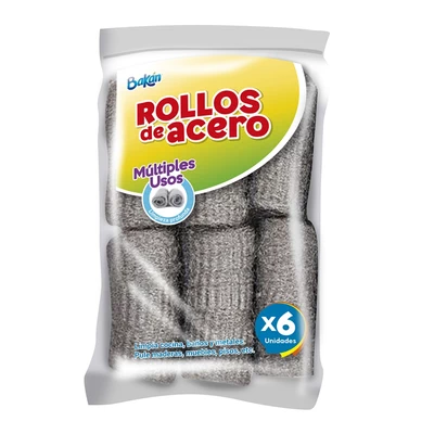 Bakan Pads de Acero 6 Unidades