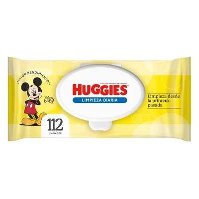 Huggies Toallas Húmedas Limpieza Diaria Mickey 112 Unidades