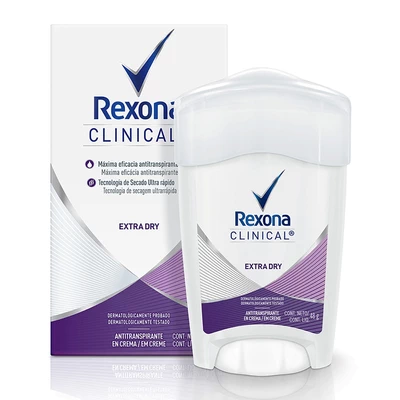 Rexona Clinical Extra Dry Mujer Desodorante Barra 48 g