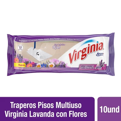 Virginia Trapero Pisos Multiuso Aroma Lavanda 10 Unidades