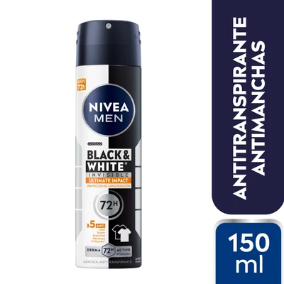 Nivea Black & White Ultimate Impact Spray Hombre 150 ml