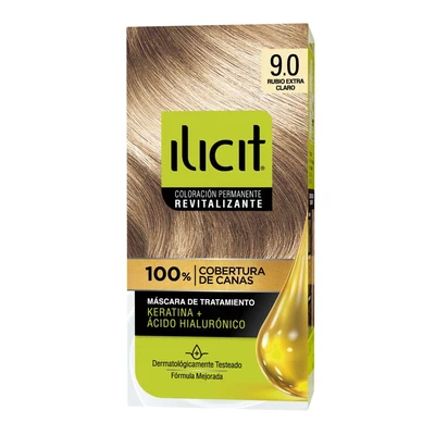 Ilicit Tintura Permanente 9/0 Rubio Extra Claro