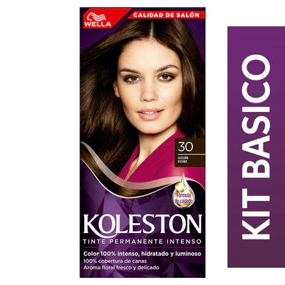Koleston Tintura Permanente Tono 30 Castaño Oscuro