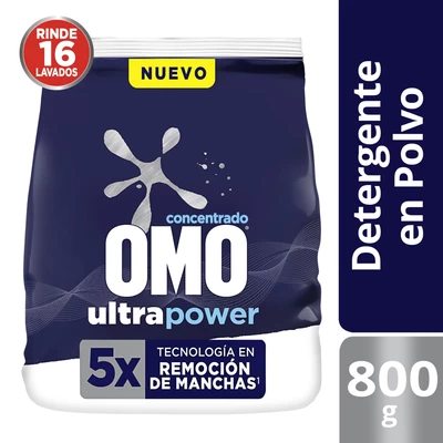 Omo Detergente en Polvo Matic Multiacción 800 Gramos