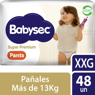 Babysec Super Premium Pants Talla XXG 48 Unidades