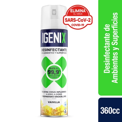 Igenix Desinfectante Ambientes Vainilla 360 cc