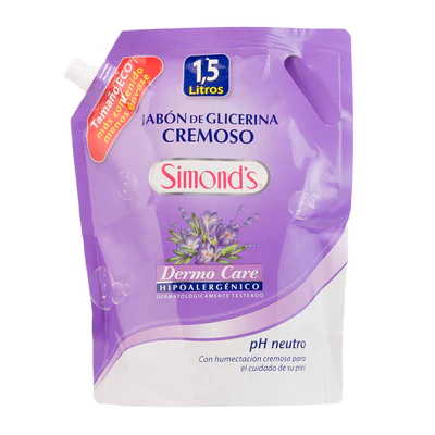Simonds Jabón Dermo Cremoso Doypack 1.5 litros