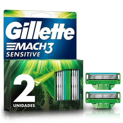 Gillette Mach3 Sensitive Cartuchos 2 Unidades