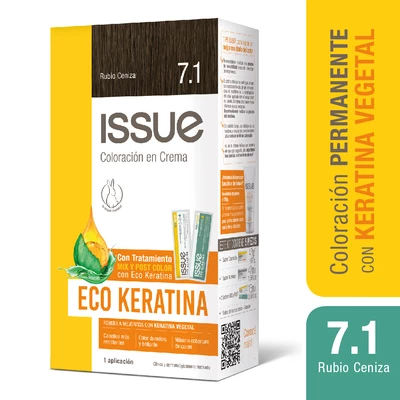 Issue Tintura Permanente Kit Eco Keratina 7.1