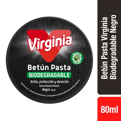 Virginia Betún Pasta Biodegradable Negro 80ml