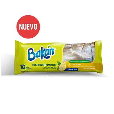Bakan Trapero Húmedo Aroma Cítrico 10 unidades