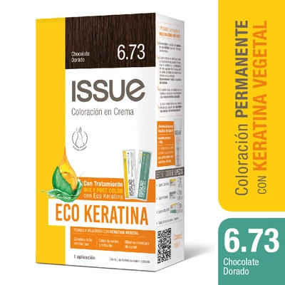 Issue Tintura Permanente Kit Eco Keratina 6.73