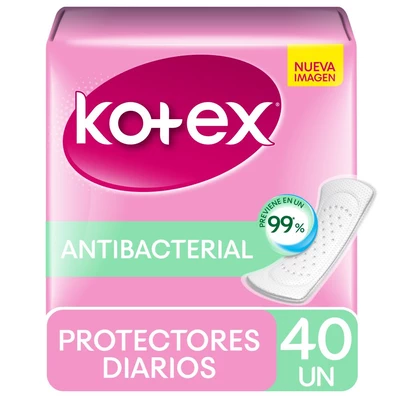 Kotex Protector Diario Normal Antibacterial 40 Unidades