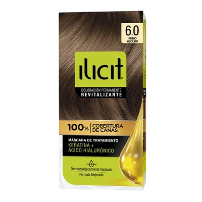 Ilicit Tintura Permanente 6/0 Rubio Oscuro