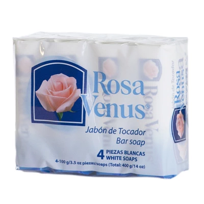 Rosa Venus Jabón Corporal Pack 4 Blanco