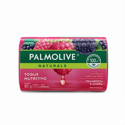 Palmolive Jabón Barra Natural Frambuesa y Mora 85g