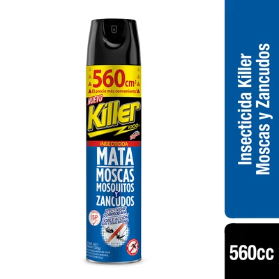 Killer Insecticida Moscas y Zancudos 560 cc