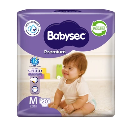 Babysec Premium Pañales Talla M 20 Unidades
