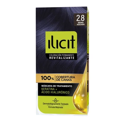 Ilicit Tintura Permanente 2/8 Negro Azulado