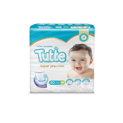 Tutte Super Premium Pañales Talla M 20 Unidades