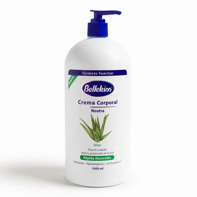 Bellekiss Crema Corporal Hidratante Aloe 1 Litro