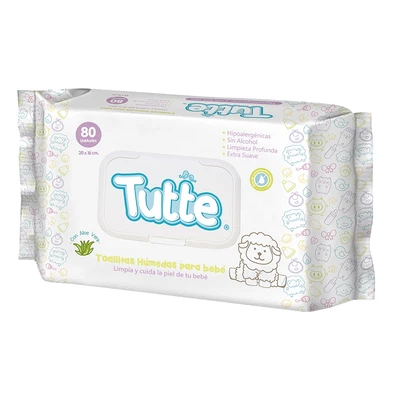 Tutte Toallas Húmedas Bebé 80 Unidades