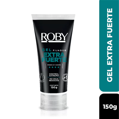 Roby Gel Fijador Extra Fuerte Con Aloe 150 gr