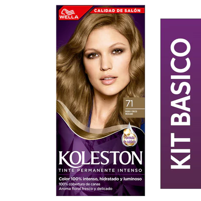 Koleston Tintura Permanente Tono 71 Rubio Ceniza Medio