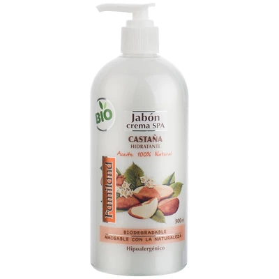 Familand Jabón Líquido Castaña Frasco 500 ml con Válvula