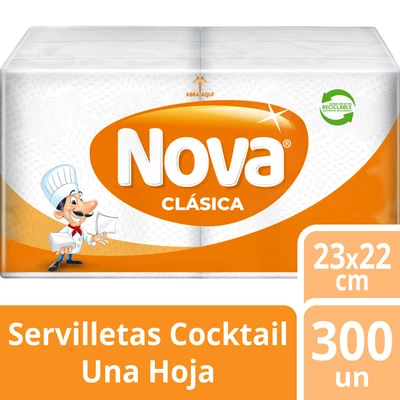 Nova Servilletas Clásicas Cocktail 300 Unidades