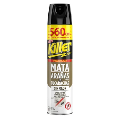Killer Insecticida Sin Olor Arañas y Cucarachas 560 cc