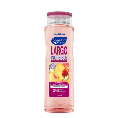 Ballerina Shampoo Largo Increíble Frasco 750 ml