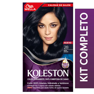 Koleston Kit Tintura Permanente 28 Negro Azulado
