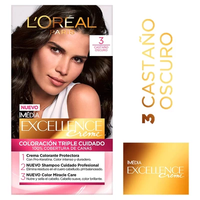 Excellence Tintura Creme 3 Castaño Oscuro