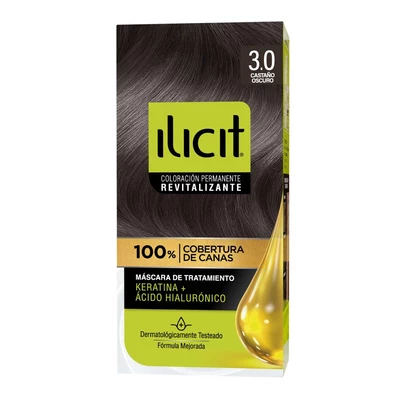 Ilicit Tintura Permanente 3/0 Castaño Oscuro