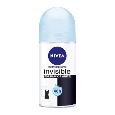 Nivea Black & White Toque Seda Roll On 50 ml