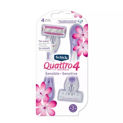 Schick Quattro Mujer 2 Unidades