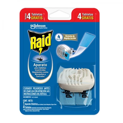 Raid Eléctrico Tabletas Aparato 4 Unidades