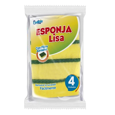 Bakan Esponja Lisa 4 Unidades