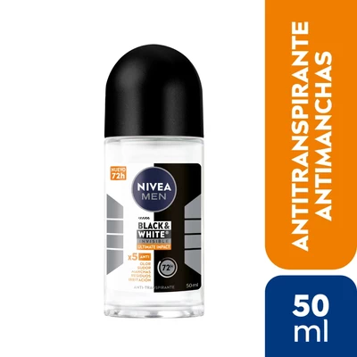 Nivea Black & White Ultimate Impact Roll On Hombre 50 ml