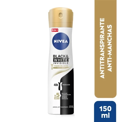 Nivea Desodorante Spray Black & White Seda 150 ml