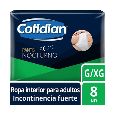 Cotidian Pants Adulto Nocturno Talla XG 8 Unidades