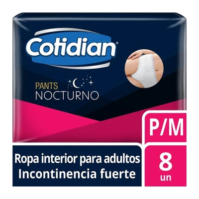 Cotidian Pants Adulto Nocturno Talla M 8 Unidades