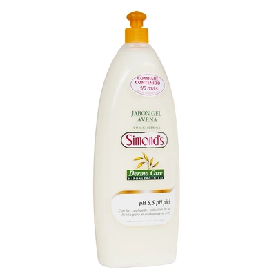 Simonds Jabón Gel Avena Dermo Care 1 Litro