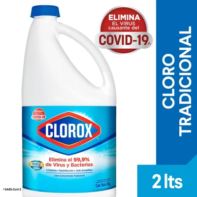 Clorox Cloro Tradicional 2 Litros