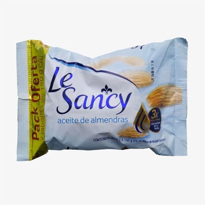 Le Sancy Jabón Barra Aceite de Almendras Pack 2 x 150g