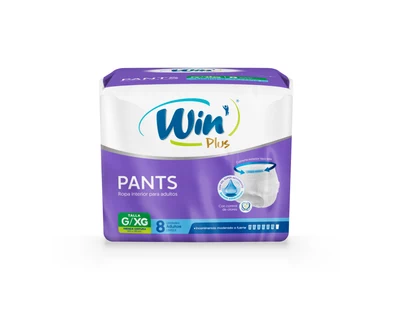 Win Plus Pants Adulto Talla G 8 Unidades