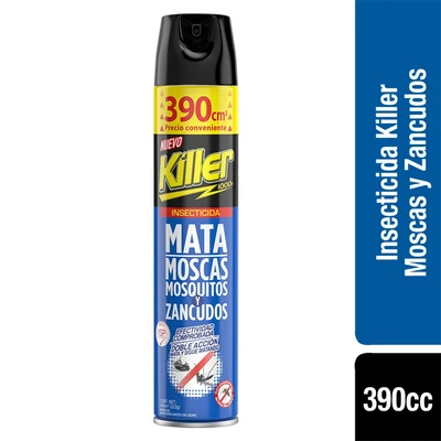 Killer Insecticida Moscas y Zancudos 390 cc